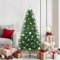 vidaXL Vianočný stromček s 150 LED-i so stojanom Zelená 150 cm PE