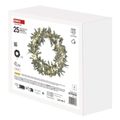LED dekorácia - veniec z imela, 3x AA, teplá biela, časovač