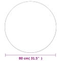 vidaXL Bezrámové zrkadlo okrúhle 80 cm sklo