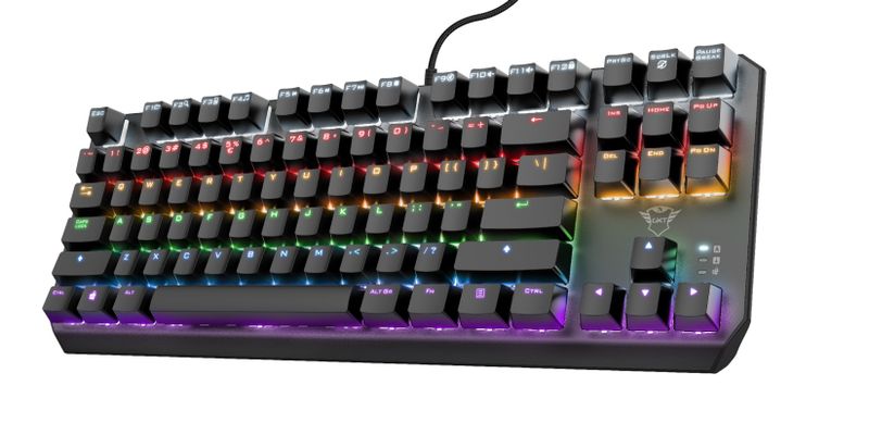 TRUST GXT834 CALLAZ/Drôtová USB/US layout/Čierna