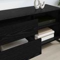 vidaXL TV skrinka 100 x 36 x 49,5 cm Čierny dub Kompozitné drevo