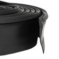 vidaXL Tesnenie garážových dverí Čierna 52 x 2 mm 3,5 m PVC
