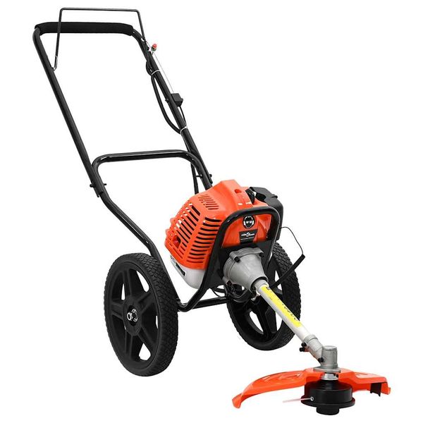 vidaXL Krovinorez s kolesami oranžový 52 cm3 1,45 kW