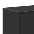 vidaXL TV skrinka čierna 80x34,5x40 cm kompozitné drevo a kov
