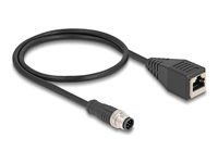 M12 kábel A-coded 8 pin male to RJ45 fem