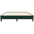 vidaXL Rám postele bez matraca Tmavo zelená 160x210 cm Zamat