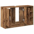 vidaXL Kúpeľňová skriňa Staré drevo 90 x 29 x 55 cm Kompozitné drevo