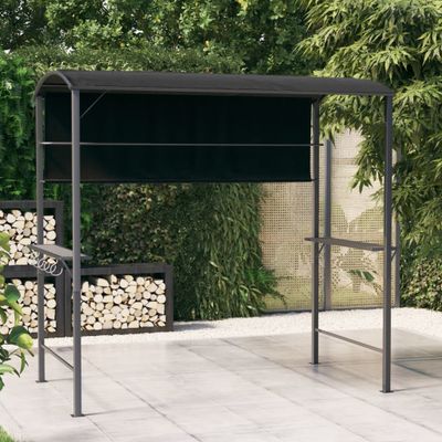 vidaXL Altánok so strechou 220x110x200 cm krémový