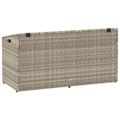 vidaXL záhradný úložný box svetlosivý 110x50x58 cm polyratan