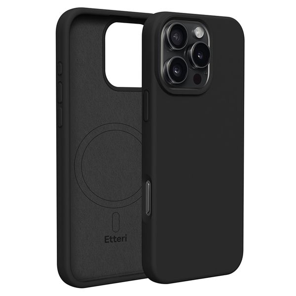 Etteri Silicone Mag case pre iPhone 16 Pro 6,3" čierna