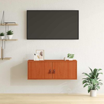 vidaXL Nástenná skrinka s poličkou Včelí hnedý 80 x 30 x 30 cm