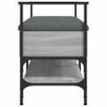 vidaXL Lavička na topánky sivá sonoma 85,5x42x57,5 cm kompozitné drevo