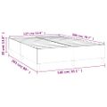 vidaXL Posteľný rám s boxspringom tmavohnedá 140x200 cm látka