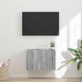 vidaXL TV nástenná skriňa Nástenný Sivý Sonoma 59,5 x 31 x 40 cm
