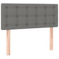 vidaXL Boxspring posteľ s matracom tmavosivá 90x190 cm látka