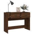 vidaXL Konzolový stolík hnedý dub 100x39x75 cm spracované drevo