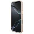 Puzdro Karl Lagerfeld PU koža s logom Karl script a kovovými tlačidlami fotoaparátu pre iPhone 17 Pro ružové