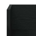 vidaXL Nástenné police 2 ks čierne 100x16,5x16,5 cm kompozitné drevo