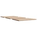 vidaXL Stolové dosky 3 ks 80x53x1,7 cm obdĺžnikové masívna borovica