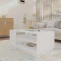 vidaXL Konferenčný stolík biely 102x55x43 cm drevotrieska