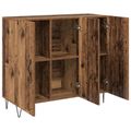 vidaXL Servírovacia skriňa Staré drevo 90 x 32,5 x 80 cm