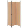 vidaXL 3-panelový paravan Béžová 150 x 220 cm Látka
