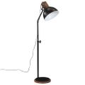 vidaXL Podlahová lampa 25 W čierna 30x30x90-150 cm E27