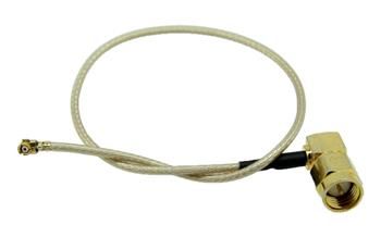 Pigtail pre mini PCI - RG178U U.FL - SMA mužský uholový