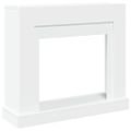 vidaXL Obloženie krbu biele 100x30x87,5 cm kompozitné drevo