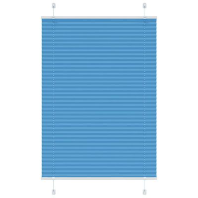 vidaXL plisovaná roleta modrá 95x150 cm Šírka látky 94,4 cm