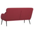 vidaXL Lavička vínovočervená 110x76x80 cm umelá koža