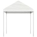 vidaXL Altánok so strechou, biely 2,28x2,23x2,69 m, polyetylén