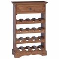 vidaXL Regál na víno 55 x 23 x 85 cm Masívne mahagónové drevo