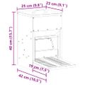 vidaXL Krmítko s pedálom pre kura Strieborná 25 x 42 x 40 cm 4 kg