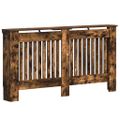 vidaXL Kryt radiátora Dymový dub 152 x 19 x 81,5 cm Kompozitné drevo