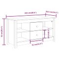 vidaXL TV skrinka medovo-hnedá 103x36,5x52 cm masívna borovica