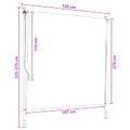 vidaXL Vonkajšia roleta Viacfarebný 120 x 270 cm