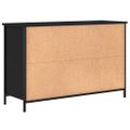 vidaXL TV skrinka čierna 100x35x65 cm kompozitné drevo