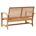 vidaXL lavička Hnedá 110 x 65 x 76,5 cm Husté teakové drevo