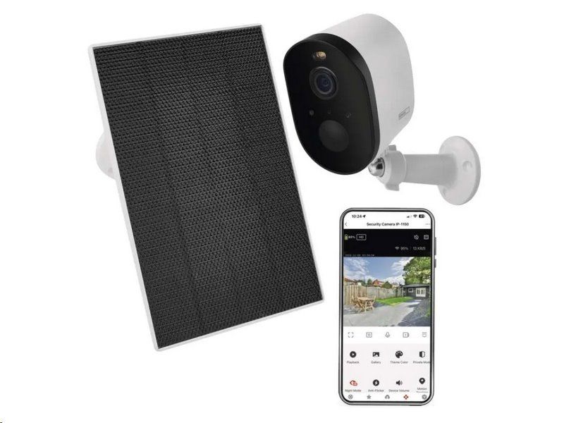 Kamera EMOS IP-1150 SNAP /H4073/ GoSmart venkovní bateriová s Wi-Fi a solárním panelem