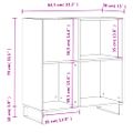 vidaXL Skrinka na platne dub sonoma 84,5x38x48 cm kompozitné drevo