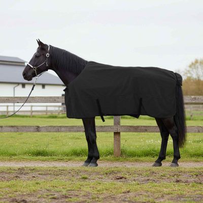 vidaXL Plášť pre kone Čierna 165 cm Polyester