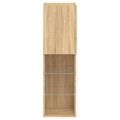 vidaXL TV skrinky s LED svetlami 2 ks dub sonoma 30,5x30x102 cm