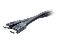C2G 100ft (30.5m) C2G Performance Series Ultra Flexible Active High Speed HDMI Cable - 4K 30Hz In-Wall, CMG (FT4) Rated - High Speed - HDMI kábel - HDMI s pinmi (male) do HDMI s pinmi (male) - 30.5 m - čierna - aktívny, Jednosmerný, podpora 4K30Hz