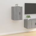 vidaXL Nástenné TV skrinky 2 ks sivé sonoma 40x34,5x60 cm
