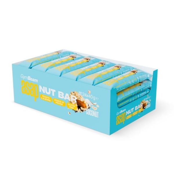 ASAP Nut Bar - GymBeam, kokos, 24 x 40 g