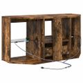 vidaXL Rohový LED TV kabinet 100 x 40 x 50 cm Dymová dub
