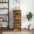 vidaXL Zásuvkový kabinet Dymový dub 33 x 34,5 x 87 cm Kompozitné drevo
