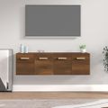 vidaXL Nástenné skrinky 2 ks hnedý dub 60x36,5x35 cm spracované drevo