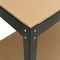 vidaXL Pracovný stôl Čierny 81 x 41 x 145 cm Spracované drevo a kov
